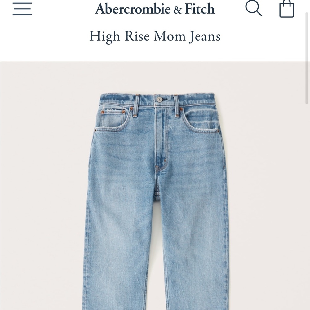 A&F High Rise Mom Jeans